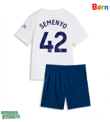 Manchester City Antoine Semenyo #42 Replika Babytøj Tredje sæt Børn 2026-27 Kortærmet (+ Korte bukser)